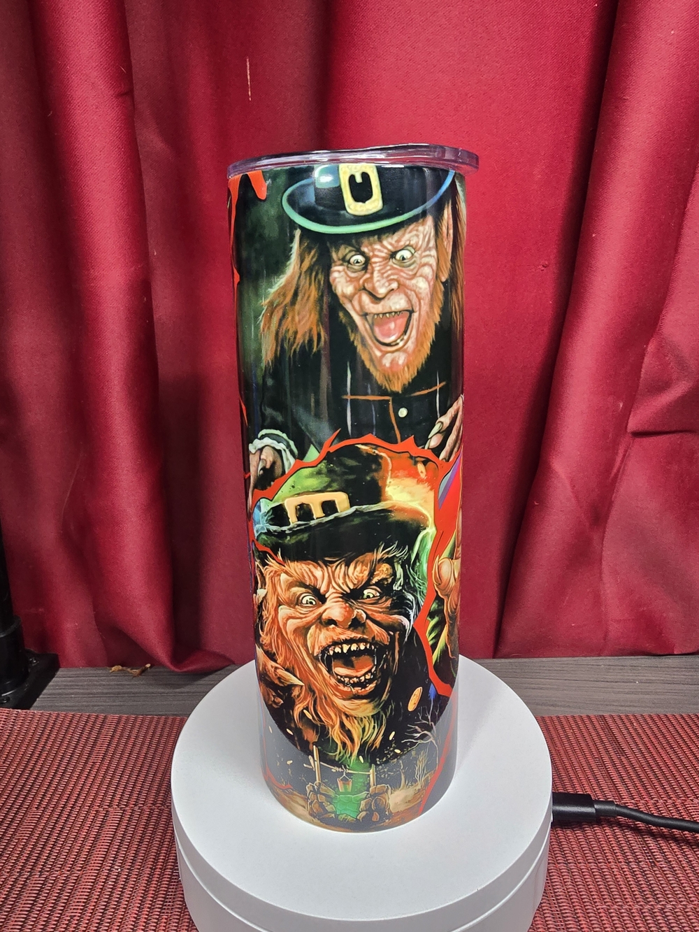 Horror Leprechaun Graphic Tumbler - Bright Multi-Color 20oz
